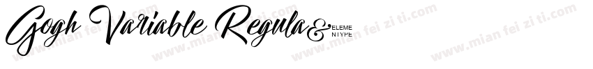 Gogh Variable Regula字体转换